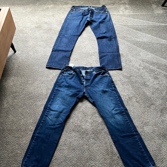 Lot - 2 pairs of Levis 501, 34x32 - Picture 1 of 4